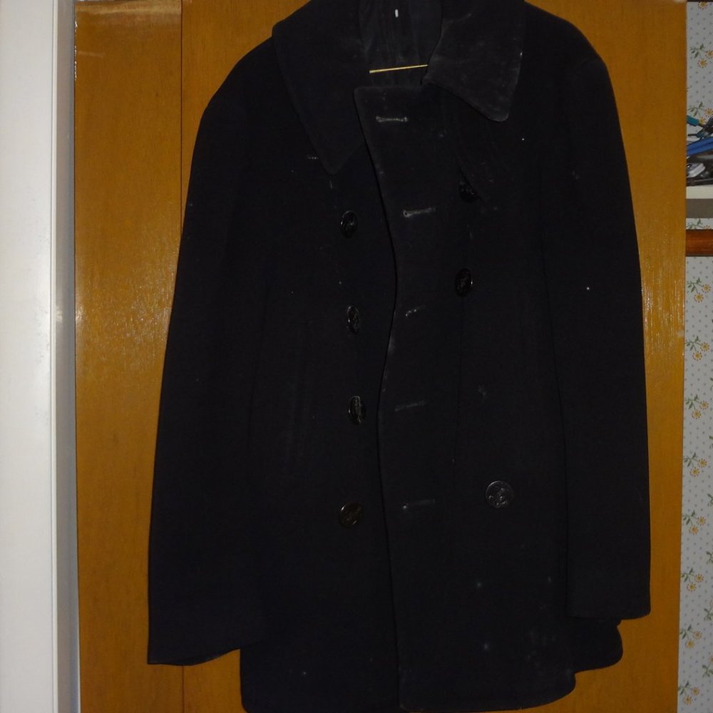 Vintage WWII Navy Coat
